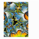 Fractal Background With Abstract Streak Shape Large Garden Flag (Two Sides) Front