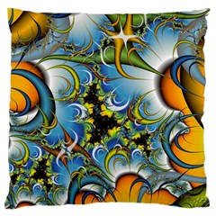 Fractal Background With Abstract Streak Shape Large Cushion Case (two Sides) by Simbadda