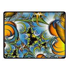 Fractal Background With Abstract Streak Shape Double Sided Fleece Blanket (small)  by Simbadda