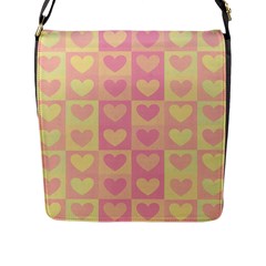 Pattern Flap Messenger Bag (L) 