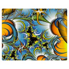 Fractal Background With Abstract Streak Shape Double Sided Flano Blanket (medium)  by Simbadda