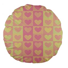 Pattern Large 18  Premium Flano Round Cushions