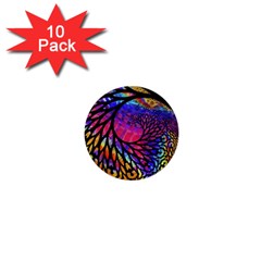 3d Fractal Mandelbulb 1  Mini Buttons (10 Pack)  by Simbadda