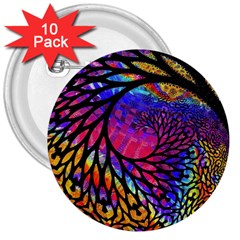 3d Fractal Mandelbulb 3  Buttons (10 Pack)  by Simbadda