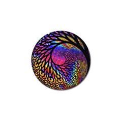 3d Fractal Mandelbulb Golf Ball Marker (10 Pack) by Simbadda