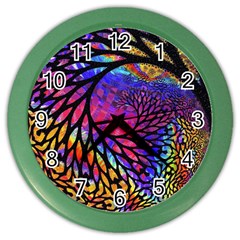 3d Fractal Mandelbulb Color Wall Clocks by Simbadda