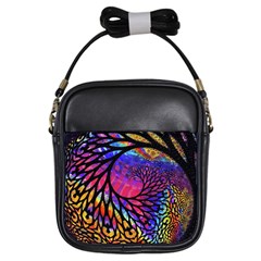 3d Fractal Mandelbulb Girls Sling Bags by Simbadda