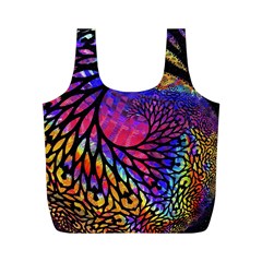 3d Fractal Mandelbulb Full Print Recycle Bags (m)  by Simbadda