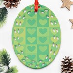 Pattern Oval Filigree Ornament (Two Sides) Back