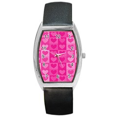 Pattern Barrel Style Metal Watch