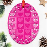 Pattern Oval Filigree Ornament (Two Sides) Back