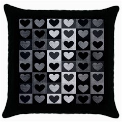 Pattern Throw Pillow Case (black) by Valentinaart