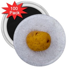 Hintergrund Salzkartoffel 3  Magnets (100 Pack)