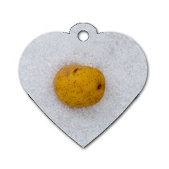 Hintergrund Salzkartoffel Dog Tag Heart (one Side) by wsfcow