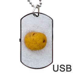 Hintergrund Salzkartoffel Dog Tag Usb Flash (one Side) by wsfcow