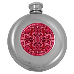 Secret Hearts Round Hip Flask (5 Oz) by Simbadda