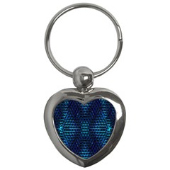 Vibrant Pattern Colorful Seamless Pattern Key Chains (heart) 