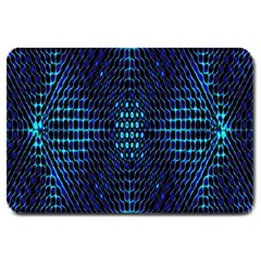 Vibrant Pattern Colorful Seamless Pattern Large Doormat  by Simbadda