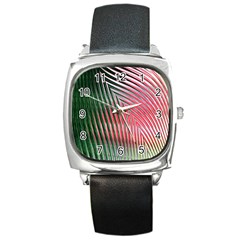 Watermelon Dream Square Metal Watch by Simbadda