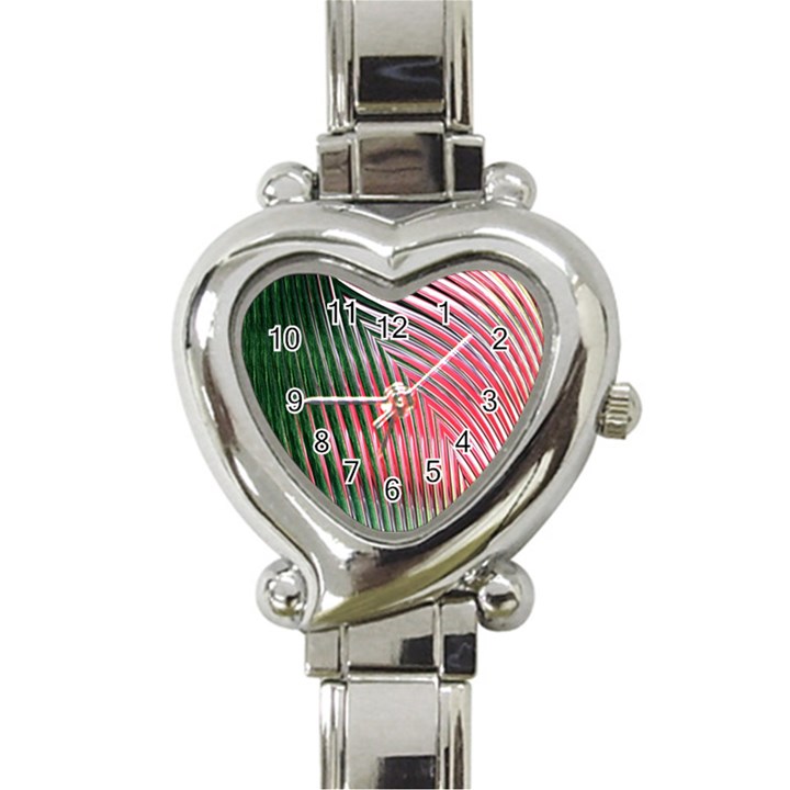 Watermelon Dream Heart Italian Charm Watch