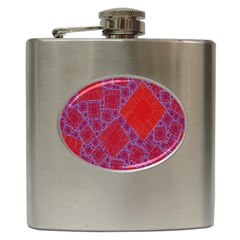 Voronoi Diagram Hip Flask (6 Oz) by Simbadda