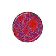 Voronoi Diagram Hat Clip Ball Marker (4 Pack) by Simbadda