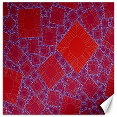 Voronoi Diagram Canvas 16  X 16   by Simbadda