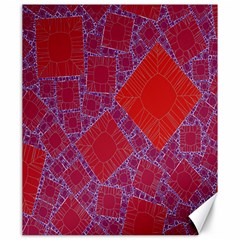 Voronoi Diagram Canvas 20  X 24   by Simbadda