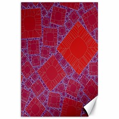 Voronoi Diagram Canvas 24  X 36  by Simbadda