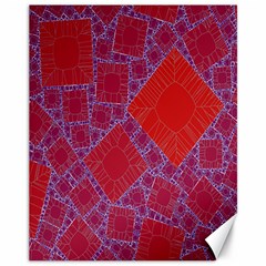 Voronoi Diagram Canvas 11  X 14   by Simbadda