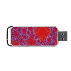 Voronoi Diagram Portable Usb Flash (two Sides) by Simbadda