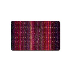 Colorful And Glowing Pixelated Pixel Pattern Magnet (name Card) by Simbadda