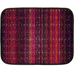 Colorful And Glowing Pixelated Pixel Pattern Fleece Blanket (mini) by Simbadda