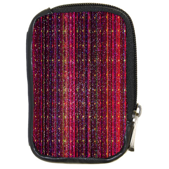 Colorful And Glowing Pixelated Pixel Pattern Compact Camera Cases