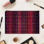 Colorful And Glowing Pixelated Pixel Pattern Cosmetic Bag (Large)  Front