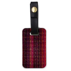 Colorful And Glowing Pixelated Pixel Pattern Luggage Tags (one Side)  by Simbadda