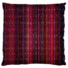 Colorful And Glowing Pixelated Pixel Pattern Large Cushion Case (two Sides) by Simbadda