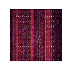 Colorful And Glowing Pixelated Pixel Pattern Small Satin Scarf (square) by Simbadda