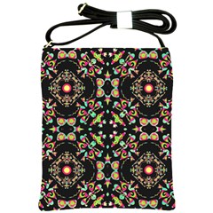 Abstract Elegant Background Pattern Shoulder Sling Bags by Simbadda