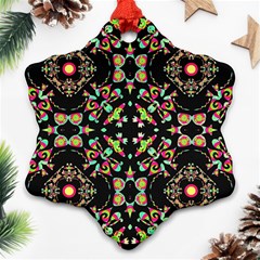 Abstract Elegant Background Pattern Snowflake Ornament (two Sides) by Simbadda