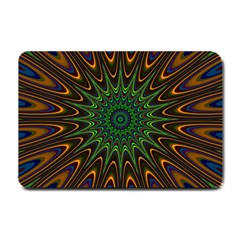 Vibrant Colorful Abstract Pattern Seamless Small Doormat  by Simbadda