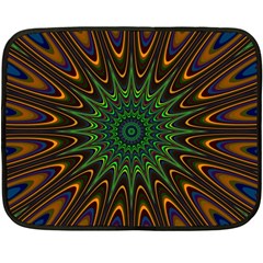 Vibrant Colorful Abstract Pattern Seamless Fleece Blanket (mini) by Simbadda