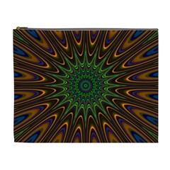 Vibrant Colorful Abstract Pattern Seamless Cosmetic Bag (xl) by Simbadda