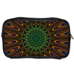 Vibrant Colorful Abstract Pattern Seamless Toiletries Bags 2-side by Simbadda