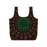 Vibrant Colorful Abstract Pattern Seamless Full Print Recycle Bags (S)  Front