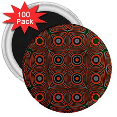 Vibrant Pattern Seamless Colorful 3  Magnets (100 Pack) by Simbadda