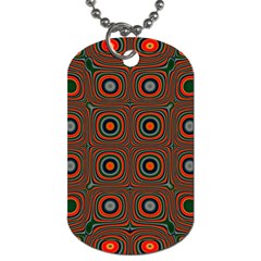 Vibrant Pattern Seamless Colorful Dog Tag (one Side) by Simbadda