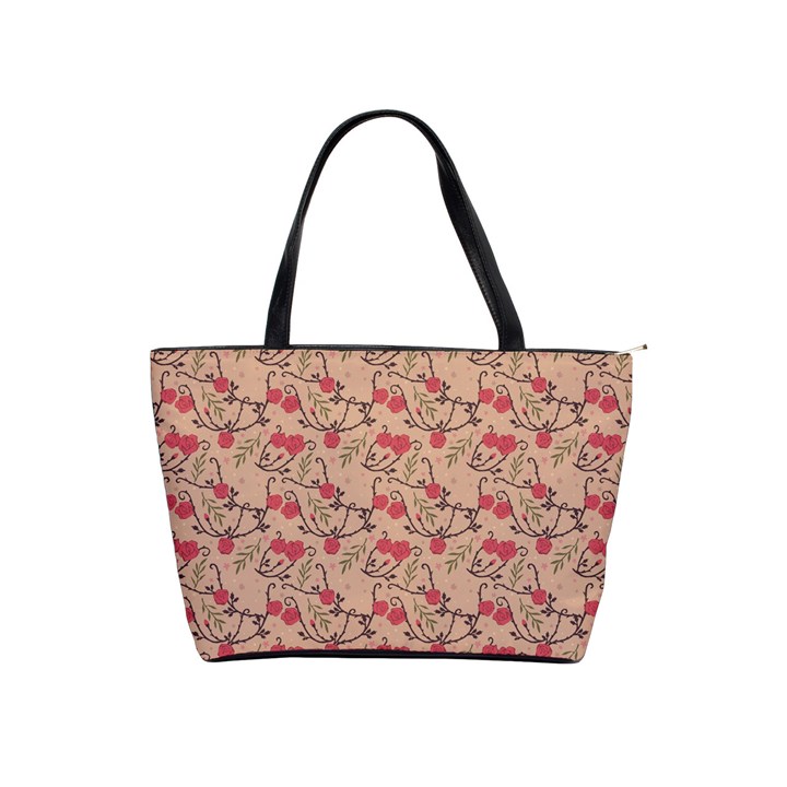 Vintage flower pattern  Shoulder Handbags