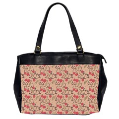 Vintage Flower Pattern  Office Handbags (2 Sides)  by TastefulDesigns