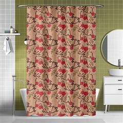 Vintage Flower Pattern  Shower Curtain 48  X 72  (small)  by TastefulDesigns